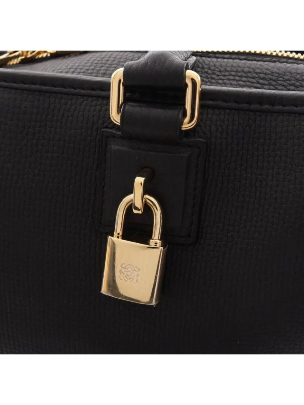 Loewe Handbag Amazona 36 Black Leather